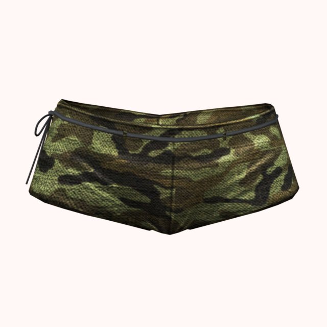 sexy green army shorts Modelo 3D .c4d .max .obj .3ds .fbx .stl .blend 