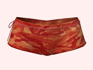 sexy red army shorts Modèle 3D