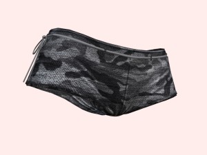 sexy black white army bikini 3D Model