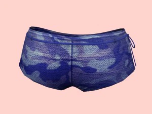 sexy blue army bikini 3D Model