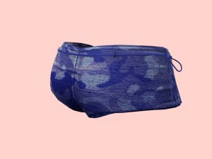 sexy blue army bikini 3D Model