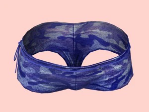 sexy blue army bikini 3D Model