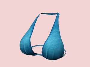 sexy blue army bikini 3D Модель