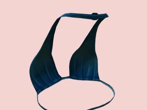 sexy blue army bikini 3D Model