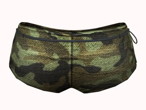 sexy green army bikini 3D Model