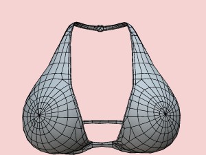 sexy green army bikini 3D Model