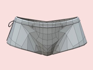 sexy green army bikini 3D Model