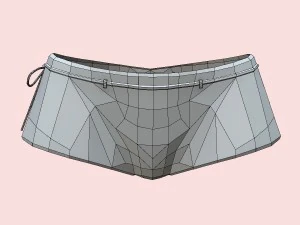 biqu&iacute;ni militar verde sexy Modelo 3D