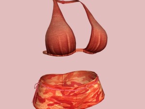 sexy red army bikini 3D Модель