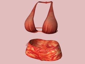 sexy red army bikini 3D Модель