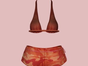 sexy red army bikini 3D Модель
