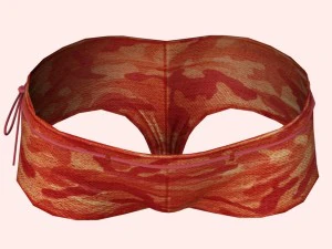 sexy red army bikini 3D Model