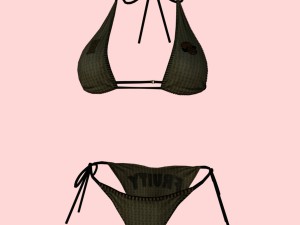 sexy fruity print bikini 3D Model