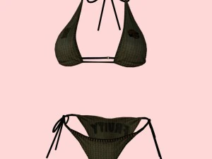 सेक्सी फ्रूटी प्रिंट बिकिनी 3D मॉडल