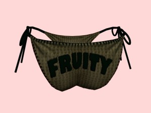 sexy fruity print bikini Modelo 3D