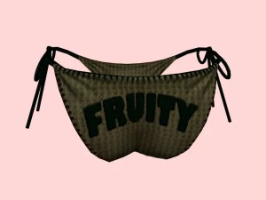 sexy fruity print bikini 3D Model