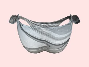 sexy beach bikini gray 02 3D Model