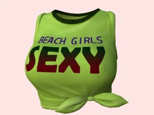 biqu&iacute;ni sexy praia verde 03 Modelo 3D