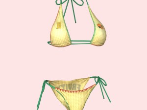 sexy yellow bikini 3D Модель
