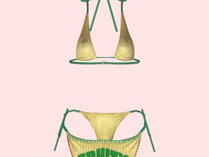 sexy yellow bikini 3D Модель