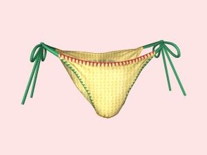 sexy yellow bikini 3D Модель