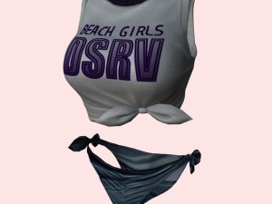04y beach bikini pack 3D 모델