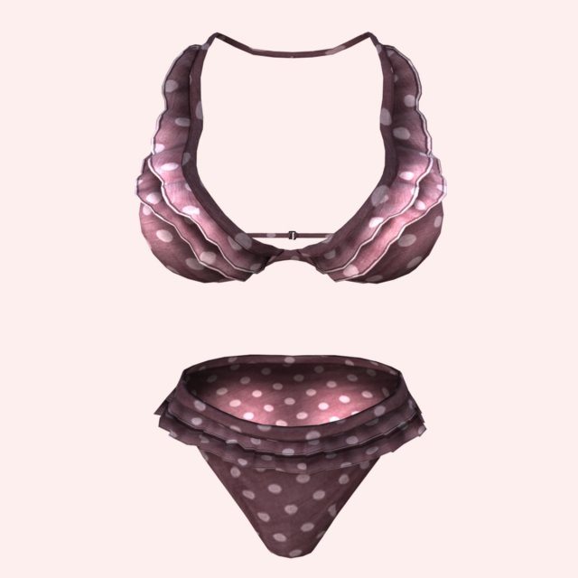 sexy pink bikini Modèle 3D .c4d .max .obj .3ds .fbx .stl .blend 