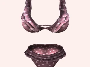 sexy pink bikini 3D Model