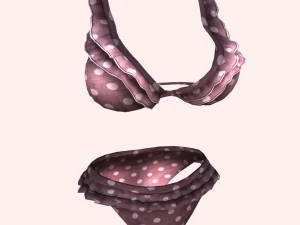 sexy pink bikini 3D Model