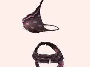sexy pink bikini 3D Model