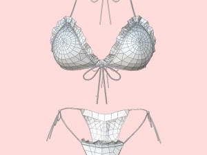 sexy jeans bikini 3D Model