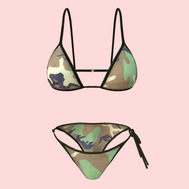 sexy army bikini p01 Modelo 3D .c4d .max .obj .3ds .fbx .stl .blend 