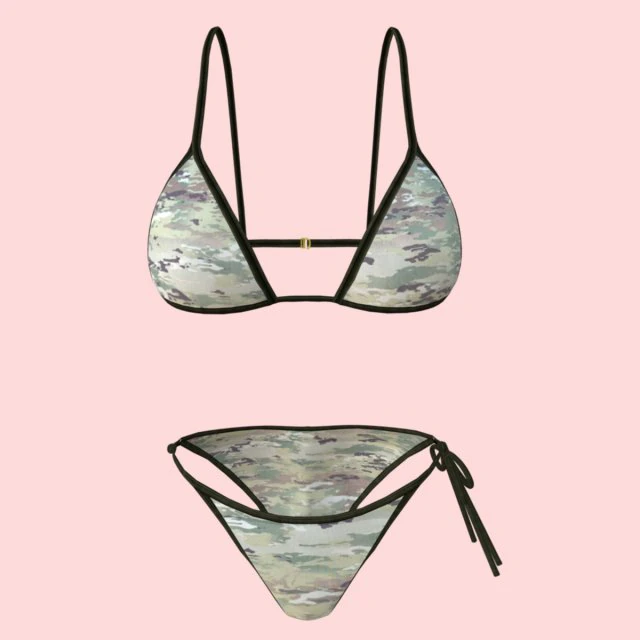 sexy army bikini p02 3D Model .c4d .max .obj .3ds .fbx .stl .blend 