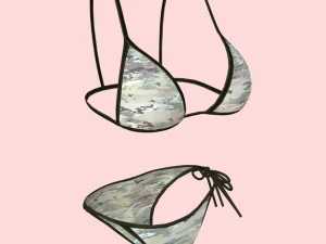 sexy army bikini p02 3D Model