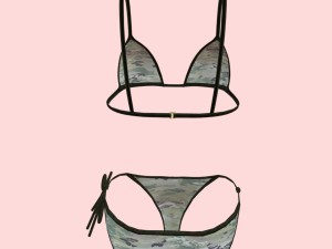 sexy army bikini p02 Modèle 3D
