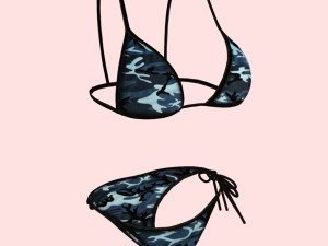 sexy army bikini p03 Model 3D
