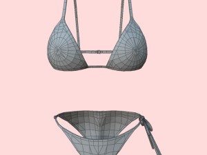 sexy army bikini p03 Model 3D