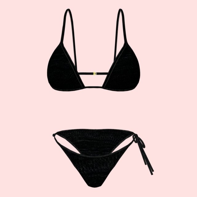 sexy black dotted bikini p04 Modelo 3D .c4d .max .obj .3ds .fbx .stl .blend 