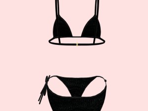 sexy black dotted bikini p04 Modelo 3D