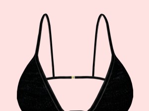 sexy black dotted bikini p04 Modelo 3D