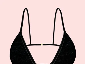 sexy black dotted bikini p04 3D Model