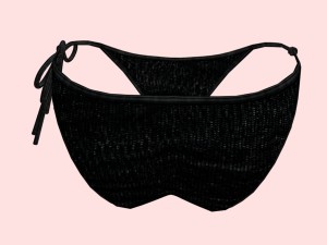 sexy black dotted bikini p04 Modelo 3D