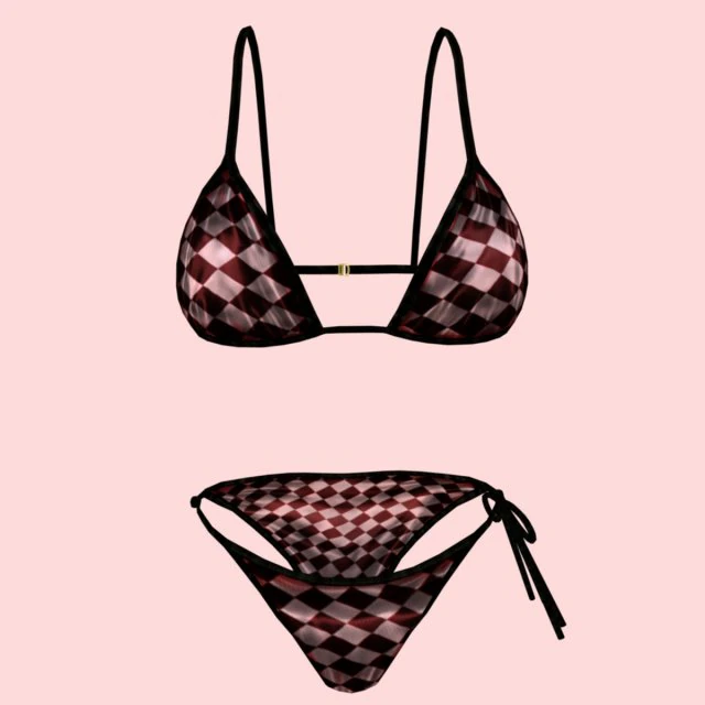 sexy checks bikini p05 3D Model .c4d .max .obj .3ds .fbx .stl .blend 