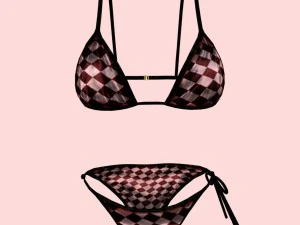 sexy karierter Bikini S. 05 3D Modell