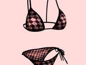 sexy checks bikini p05 Modelo 3D