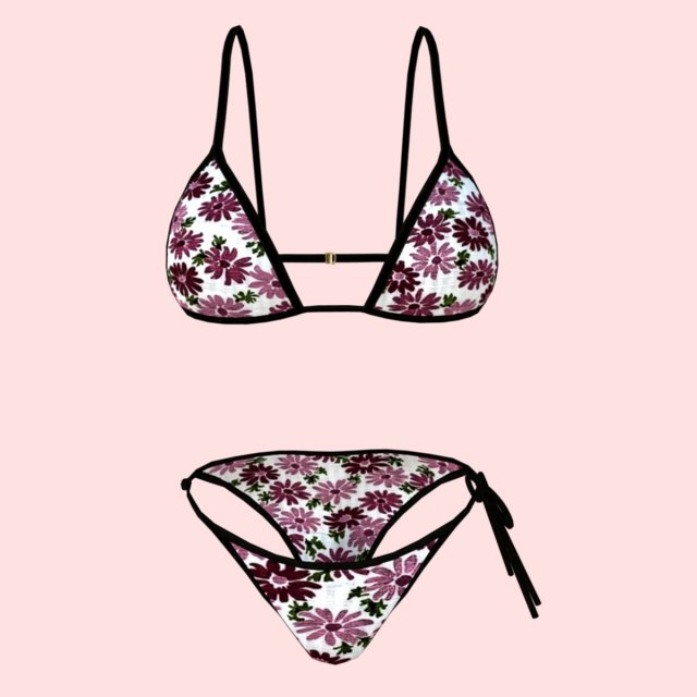sexy flowerprint bikini p06 Modelo 3D .c4d .max .obj .3ds .fbx .stl .blend 