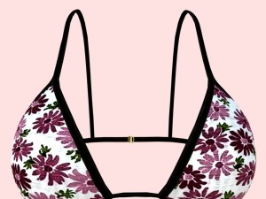 sexy flowerprint bikini p06 Modelo 3D
