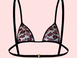 sexy flowerprint bikini p06 Modelo 3D