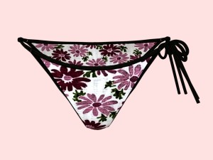 sexy flowerprint bikini p06 Modelo 3D