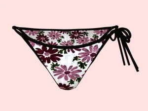 biqu&iacute;ni sexy com estampa floral p06 Modelo 3D